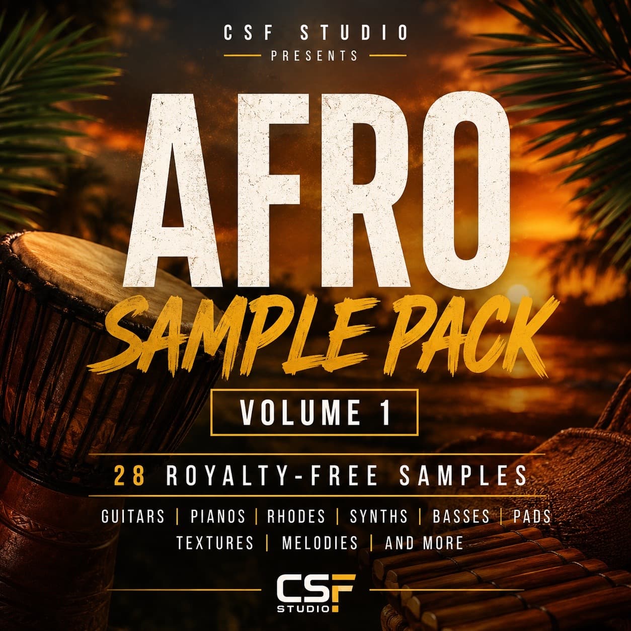 FREE AFRO SAMPLE PACK VOL. 1 | 28 ROYALTY FREE SAMPLES | CSF STUDIO